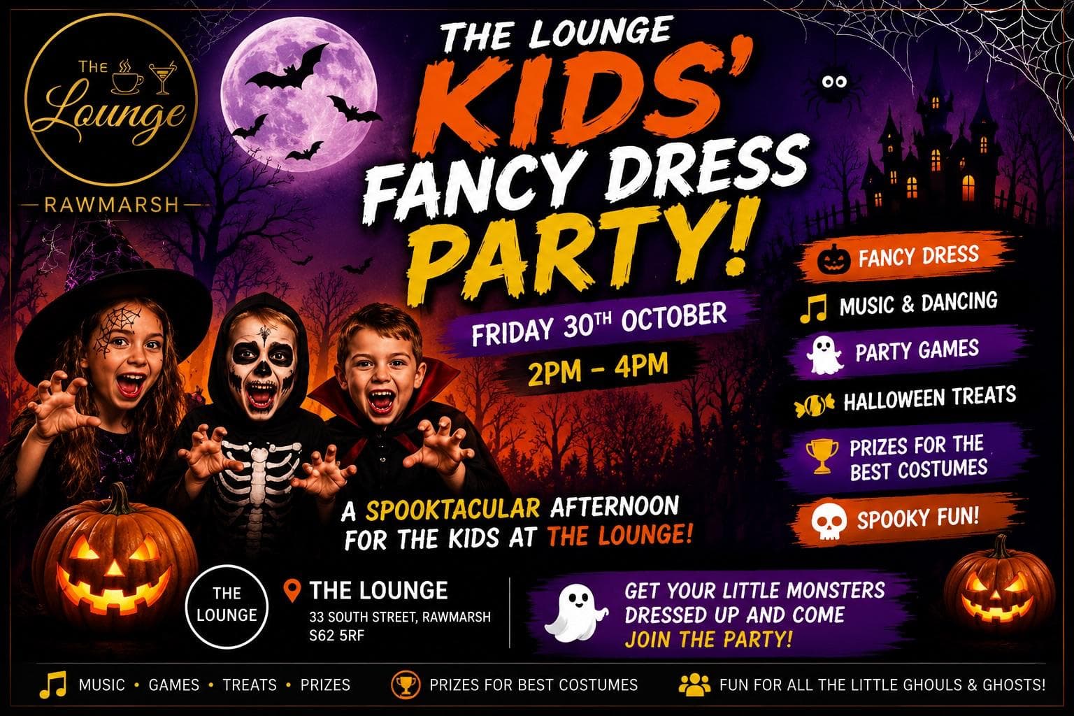 Kids fancy dress party at The Lounge