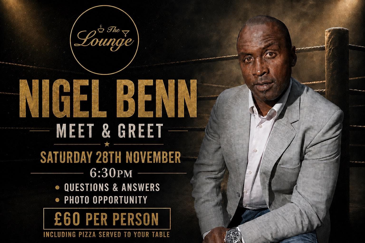 Nigel Benn at The Lounge